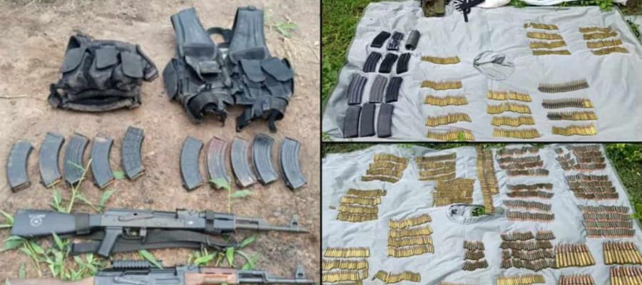 Aseguran a 2 sujetos con armas, cartuchos y equipo táctico en Sinaloa