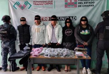 Detienen en Chiapas a 5 presuntos integrantes del CJNG