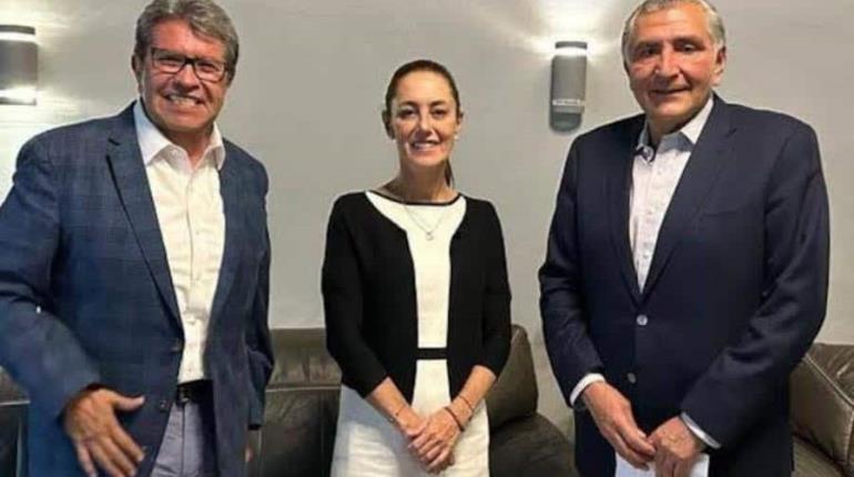 Sheinbaum ratificó a Adán Augusto como coordinador de Morena en el Senado: Monreal