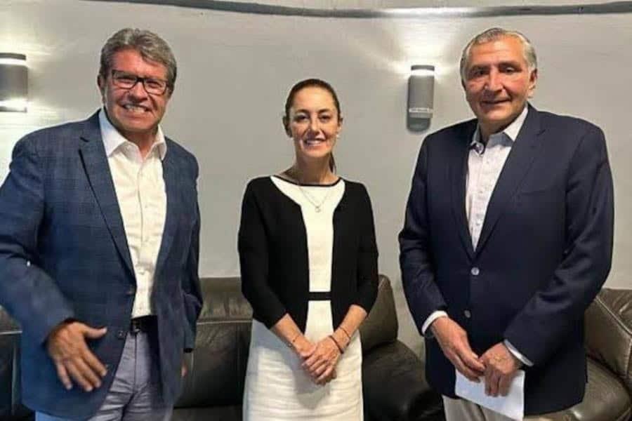 Sheinbaum ratificó a Adán Augusto como coordinador de Morena en el Senado: Monreal
