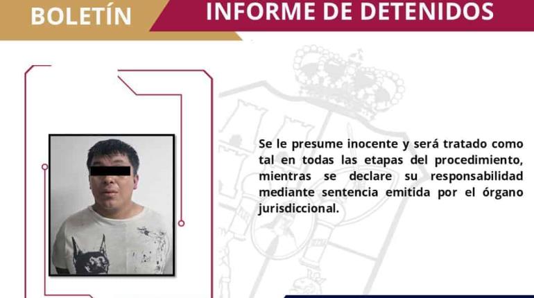 Asegura FIRT Olmeca a sujeto por delitos contra la salud y posesión de arma de fuego