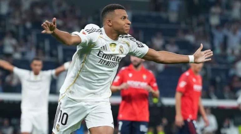 Con penal de Mbappé, Real Madrid gana por la mínima al Osasuna