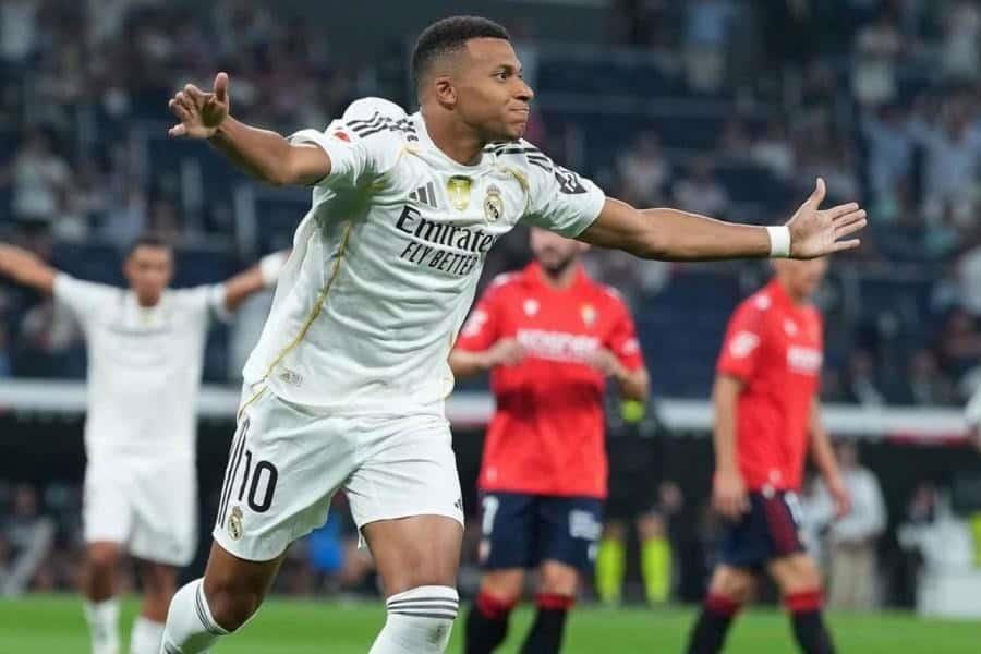 Con penal de Mbappé, Real Madrid gana por la mínima al Osasuna