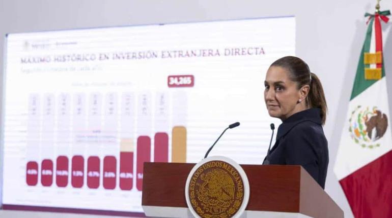 "Ni los aranceles pudieron con la economía de México", presume Sheinbaum aumento de inversión extranjera directa