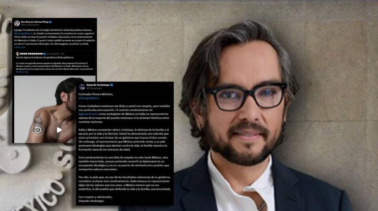 Salinas y Verástegui piden a primera ministra italiana rechazar nombramiento de Genaro Lozano como embajador