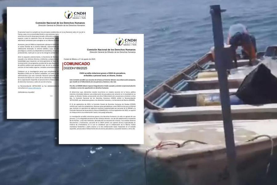 Dirige CNDH recomendación a Semar por uso excesivo de fuerza contra pescadores Dirige CNDH recomendación a Semar por uso excesivo de fuerza contra pescadores