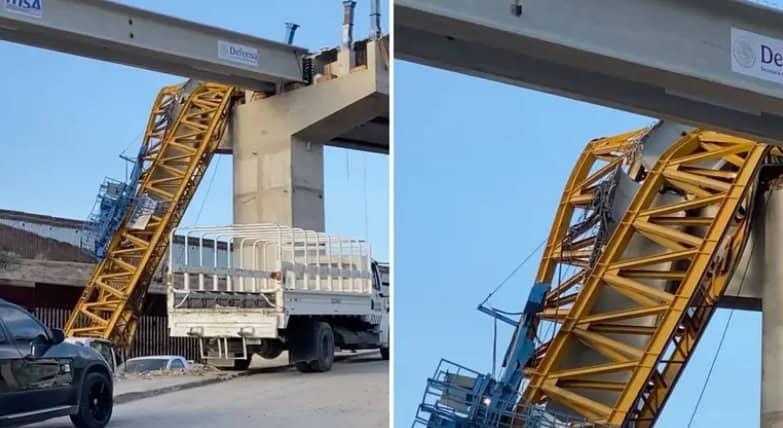 Colapsa grúa en construcción de viaducto de Tijuana Colapsa grúa en construcción de viaducto de Tijuana
