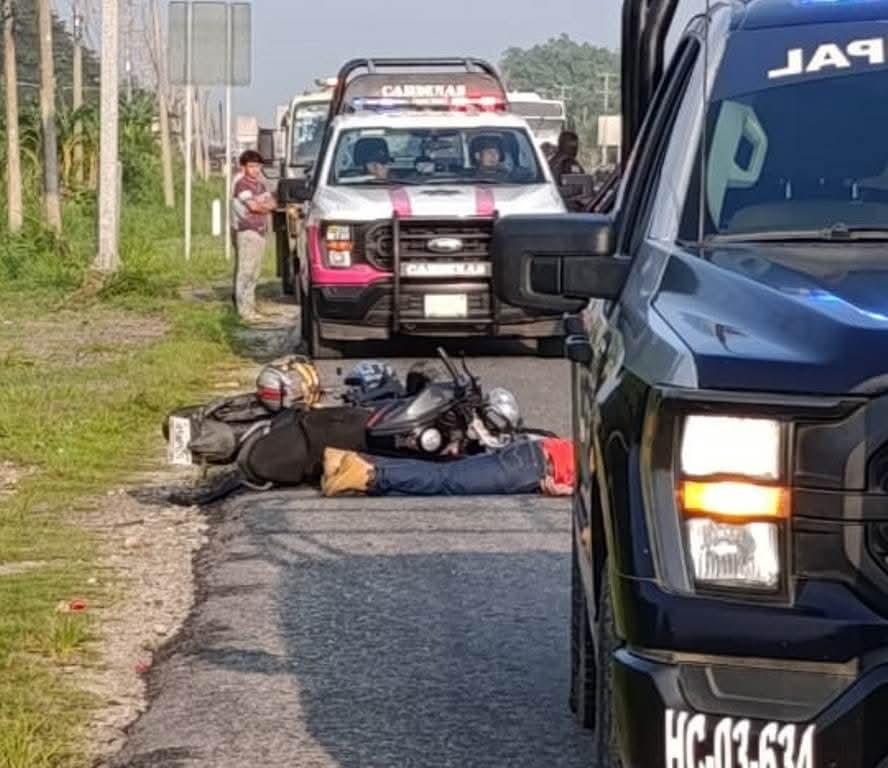 Fallece motociclista tras ser golpeado en la Cárdenas-Villahermosa Fallece motociclista tras ser golpeado en la Cárdenas-Villahermosa