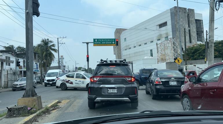 Obras de agua potable genera conflicto vial en la Villahermosa - La Isla y Periférico