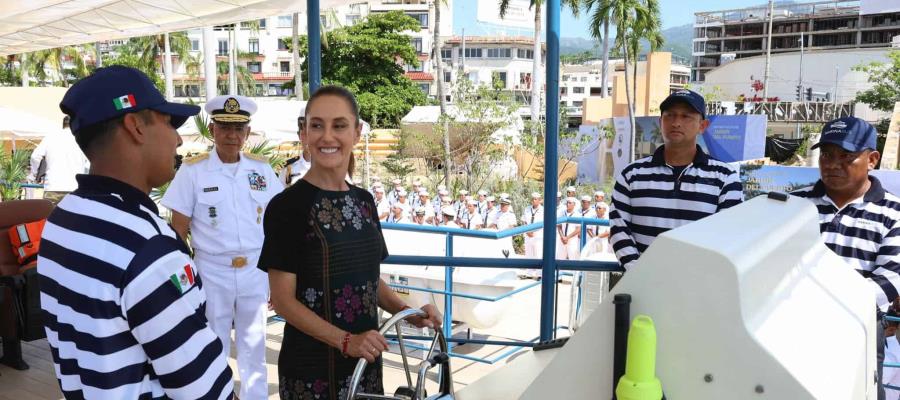 Sheinbaum pone en marcha el "Marinabús" en Acapulco Sheinbaum pone en marcha el "Marinabús" en Acapulco
