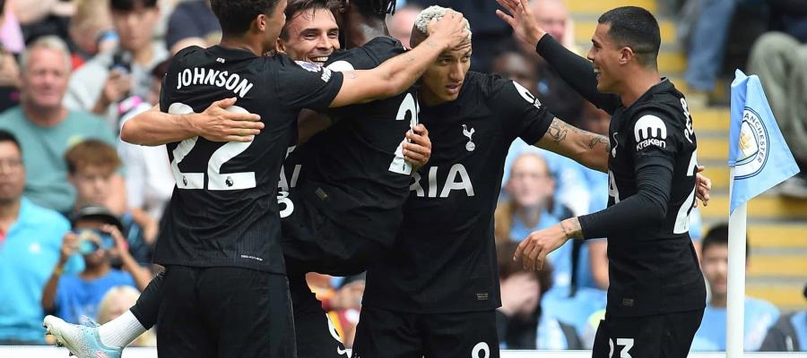 Tottenham vence 2-0 al City y sigue con paso perfecto en la Premier League