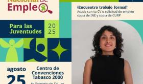 Este lunes se realizará en Tabasco la Feria Nacional de Empleo para las Juventudes