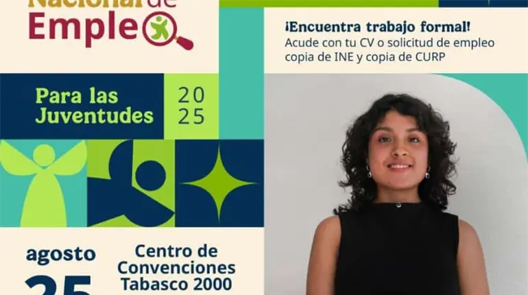 Este lunes se realizará en Tabasco la Feria Nacional de Empleo para las Juventudes