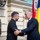 Zelenski celebra aniversario de la Independencia de Ucrania en compañía del primer ministro de Canadá