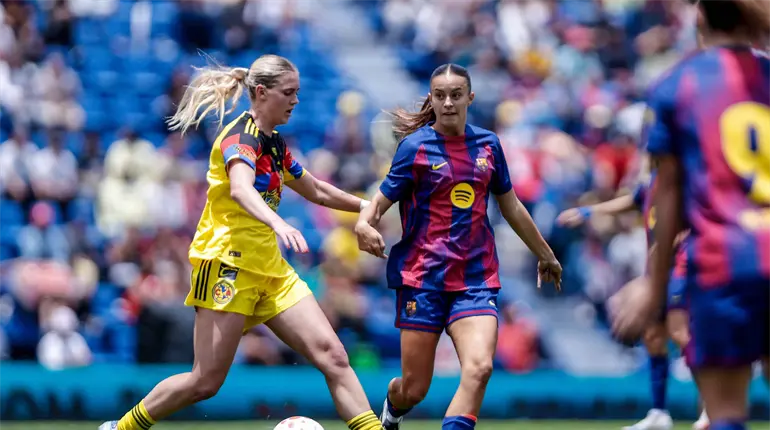 En partido amistoso, Barcelona femenil vence al América