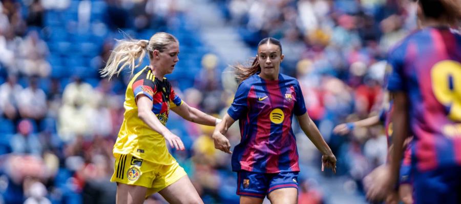 En partido amistoso, Barcelona femenil vence al América