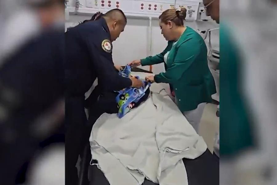 Hallan a bebé recién nacido en baño público del Metro en la alcaldía Iztapalapa