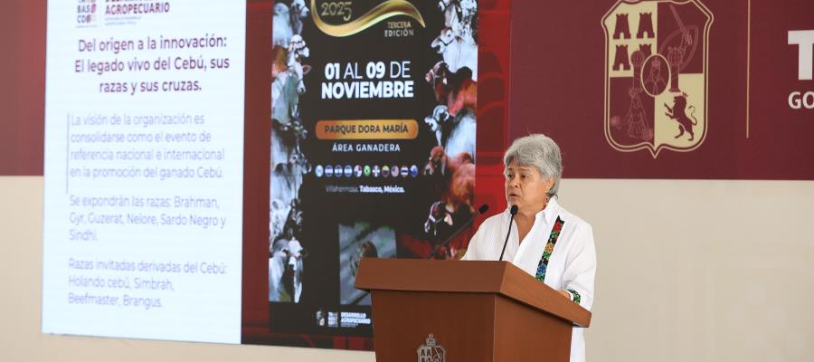 Con expositores de 12 países, realizarán en Tabasco la tercera Muestra Mexicana del Cebú 2025 Con expositores de 12 países, realizarán en Tabasco la tercera Muestra Mexicana del Cebú 2025