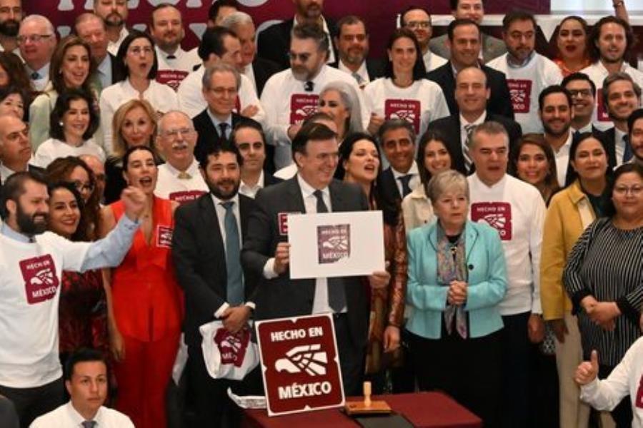 Campaña ´Hecho en México´ va muy bien, a días de su lanzamiento: Ebrard Campaña ´Hecho en México´ va muy bien, a días de su lanzamiento: Ebrard