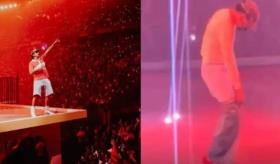 Se le cae el short a Bad Bunny en pleno concierto
