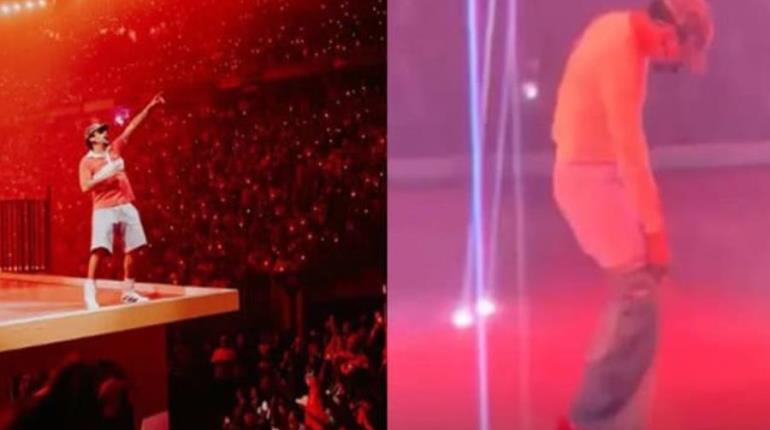 Se le cae el short a Bad Bunny en pleno concierto