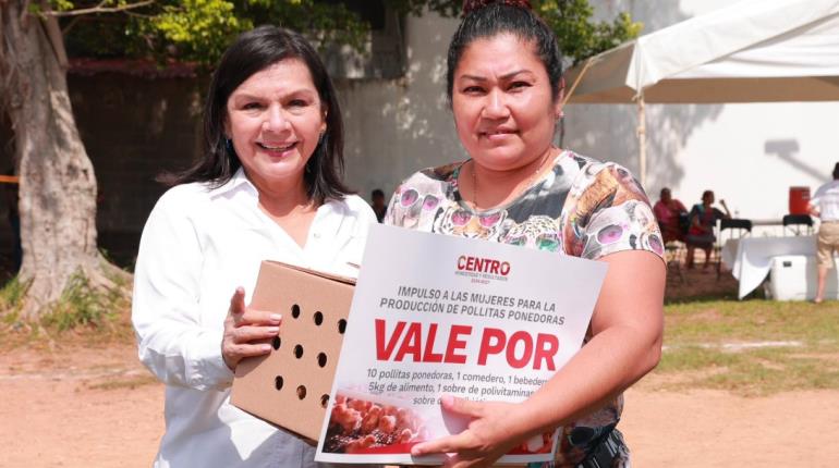 Concluye meta de entrega de 2,600 paquetes de pollitas ponedoras en Centro