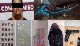 Con arma de fuego, dinero y drogas, detienen a hombre en Centla