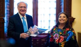 Clara Brugada entrega llaves de la CDMX al vicepresidente de Brasil
