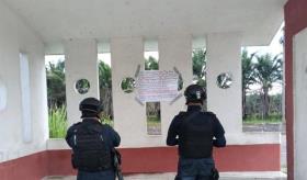 Dejan cartulina con amenazas en Jalapa, en comunidad aledaña donde estuvo May