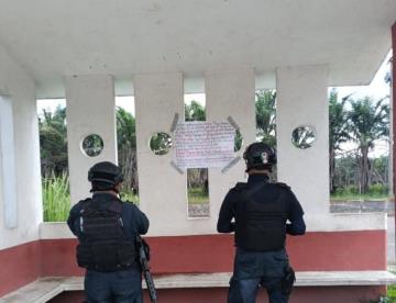 Dejan cartulina con amenazas en Jalapa, en comunidad aledaña donde estuvo May