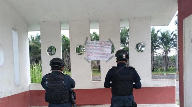 Dejan cartulina con amenazas en Jalapa, en comunidad aledaña donde estuvo May