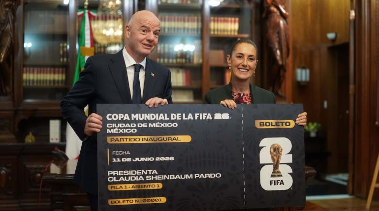 Anuncia Sheinbaum que regalará su boleto para juego inaugural del Mundial