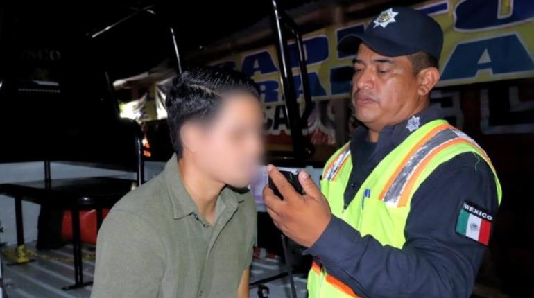 Alcoholímetro en Villahermosa detecta una decena de ebrios al volante