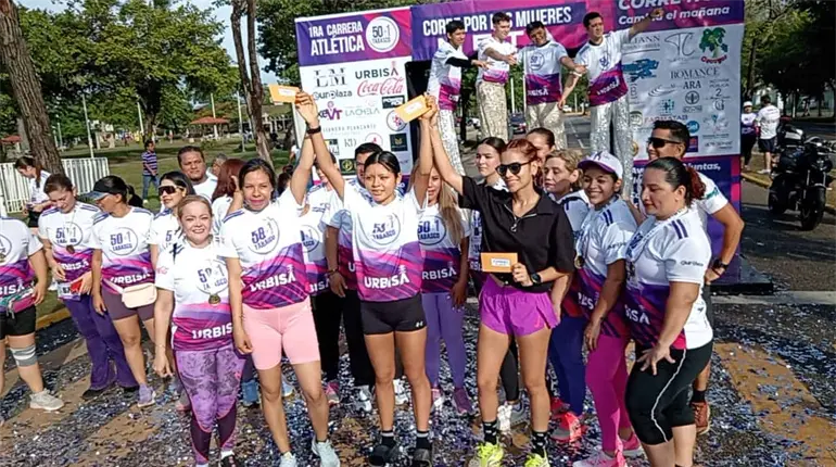 Celebra 50+1 Tabasco primera carrera atlética ´Corre por las Mujeres´ con casi 300 participantes