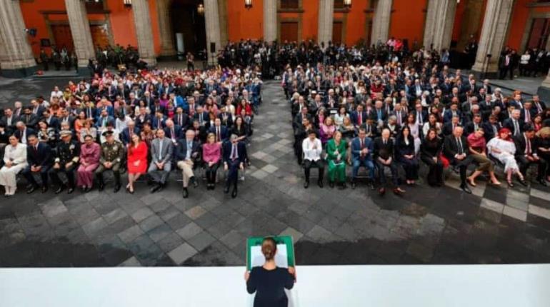 Gobernadores, funcionarios y ministros, expresan su apoyo a Sheinbaum durante su informe de Gobierno