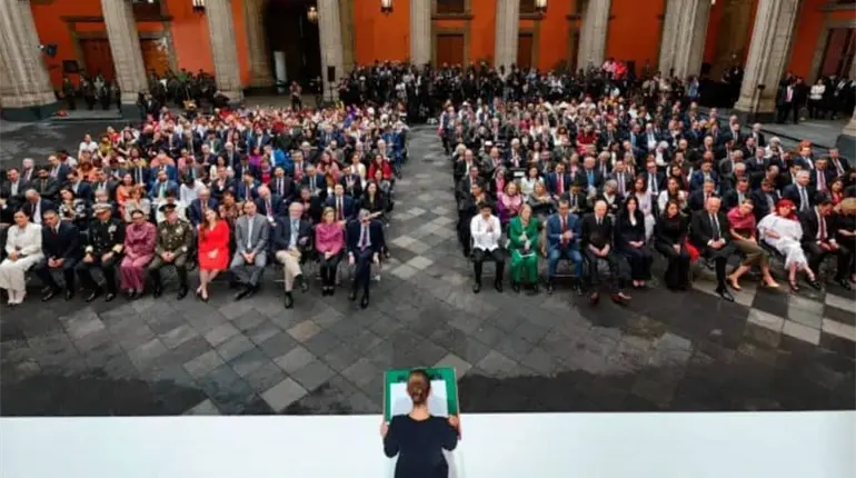 Gobernadores, funcionarios y ministros, expresan su apoyo a Sheinbaum durante su informe de Gobierno