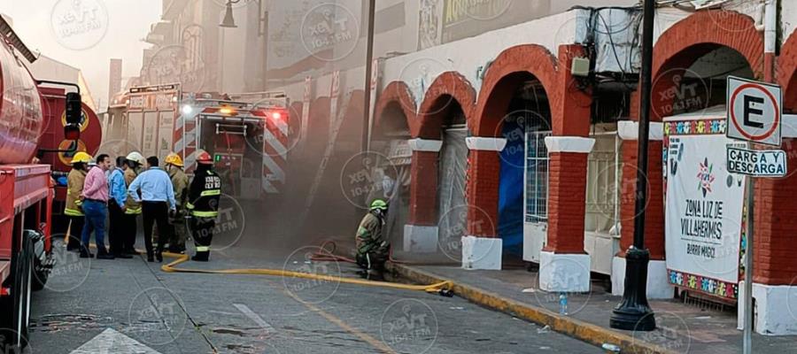 Sufre incendio Del Sol en el Centro Histórico de Villahermosa Sufre incendio Del Sol en el Centro Histórico de Villahermosa