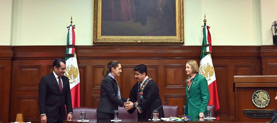 Pleno de la SCJN celebra sesión solemne con asistencia de Sheinbaum Pleno de la SCJN celebra sesión solemne con asistencia de Sheinbaum