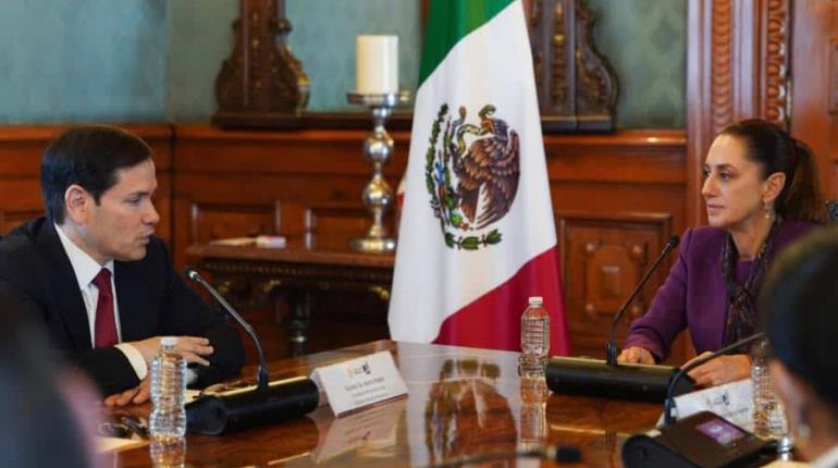 Medidas contra cárteles, "huachicol" y narcotráfico, acuerdan Sheinbaum y Rubio