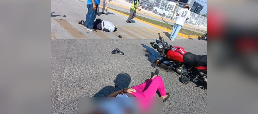 Dos heridos deja accidente cerca del Parque Tabasco Dos heridos deja accidente cerca del Parque Tabasco
