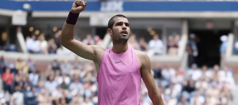 Carlos Alcaraz sigue sin ceder ningún set y avanza a semifinales del US Open Carlos Alcaraz sigue sin ceder ningún set y avanza a semifinales del US Open