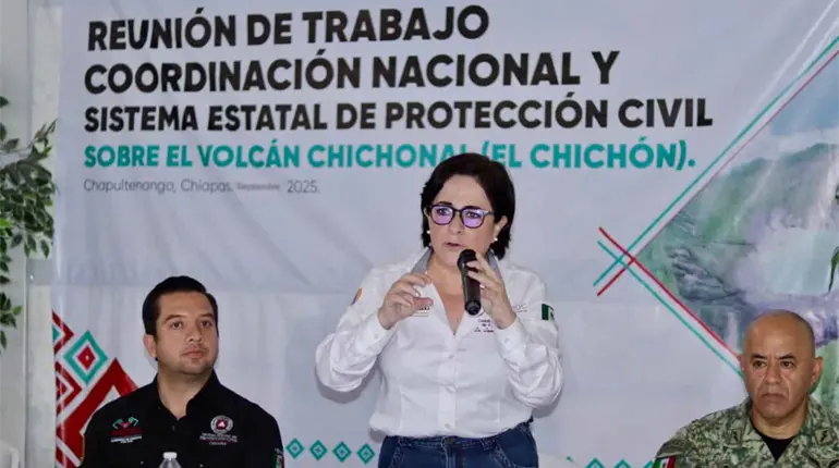 Autoridades continúan revisando rutas de evacuación ante actividad sísmica del volcán Chichonal
