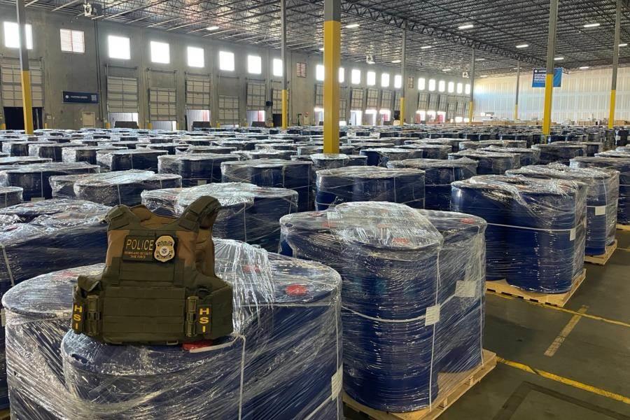 EE. UU. decomisa 316 mil kilos de precursores químicos destinados al Cártel de Sinaloa