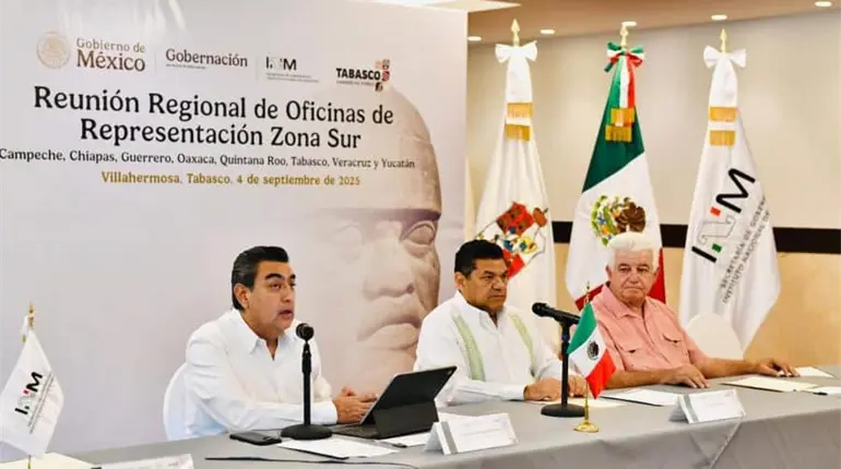 Tabasco se suma al programa ´México te Abraza´; Gobernador se reúne con titular del INM