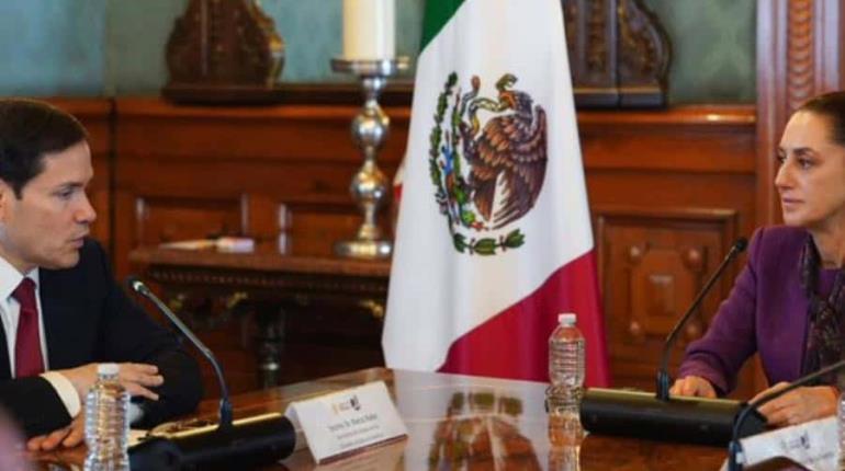 Detalla presidenta alcances del acuerdo de seguridad firmado con EE. UU. en visita de Marco Rubio