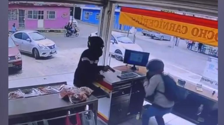 Por segunda vez en la semana, asaltan carnicería El Jarocho de El Espejo I