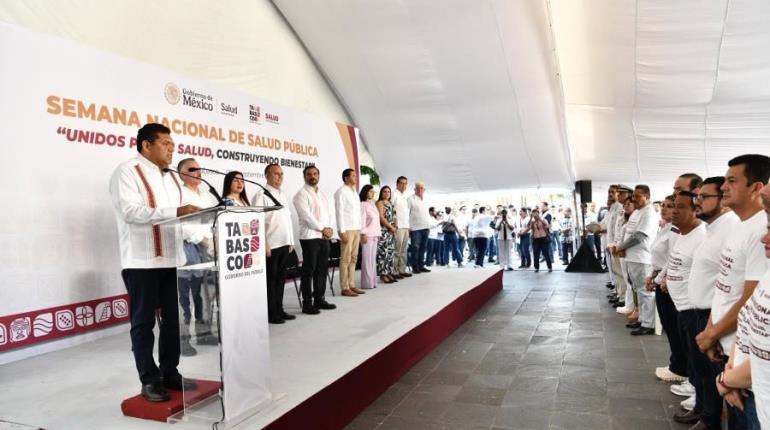 Arranca la Semana Nacional de Salud en Tabasco; se realizarán 89 jornadas regionales