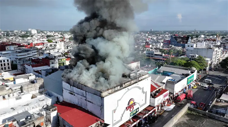 Del Sol inició limpieza y rehabilitación del inmueble tras incendios: PC