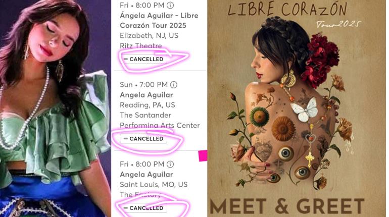 Cancelan conciertos de Ángela Aguilar en EE. UU. por bajas ventas