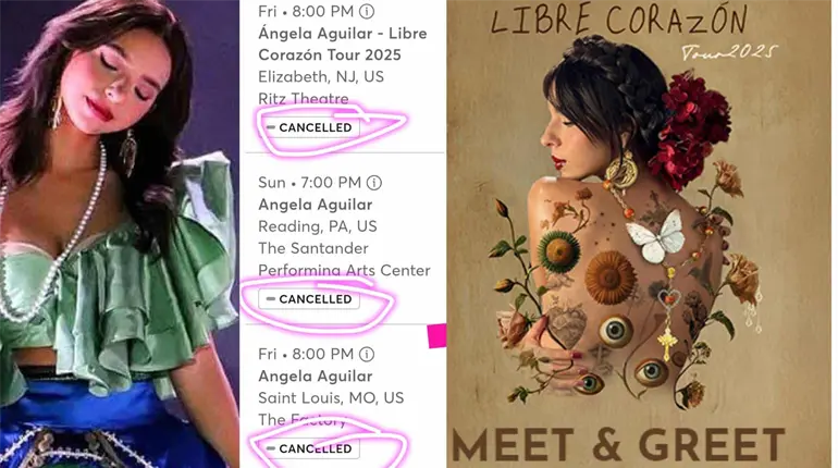 Cancelan conciertos de Ángela Aguilar en EE. UU. por bajas ventas